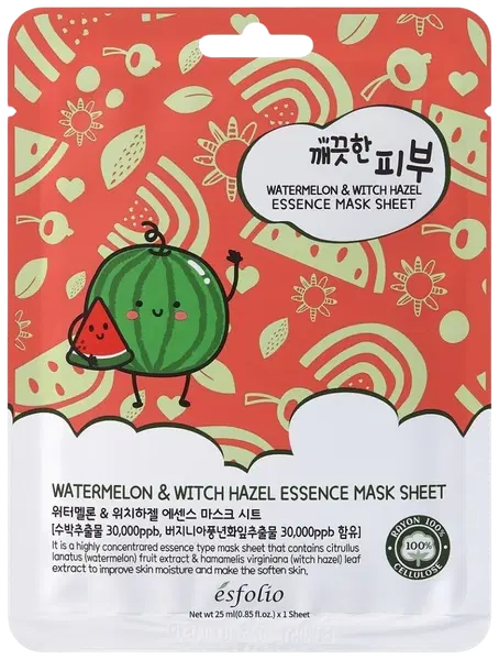 Esfolio Pure Skin Watermelon Essence Mask Sheet