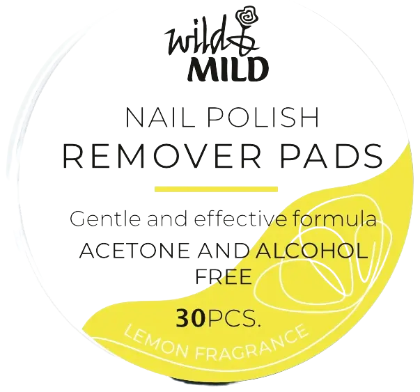 Wild&Mild Nail Polish Remover Pads Lemon 30 pcs