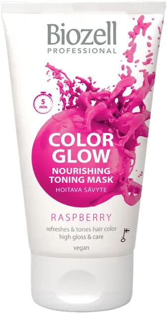 Biozell Color Glow Hoitava sävytenaamio Raspberry 150ml | Sokos ...