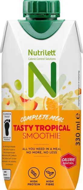 Nutrilett Tasty Tropical Smoothie vähälaktoosinen Trooppinen smoothie -  ateriankorvike painonhallintaan 330 ml | Sokos verkkokauppa