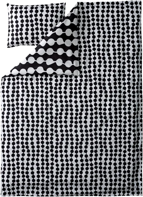 Finlayson Pampula pussilakanasetti musta/valkoinen 150x210+50x60 cm | Sokos  verkkokauppa