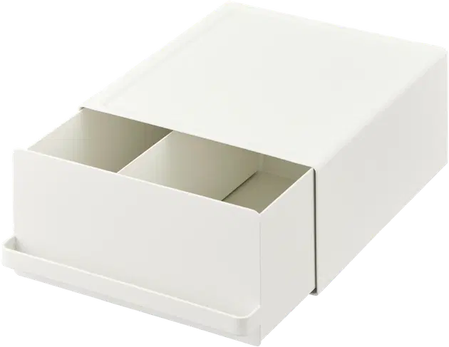 Yamazaki 2725 TOWER Tool Box L, white, Steel/Silicone, 30 x 15 x 15 cm