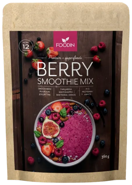 Foodin Smoothie mix Berry 360g | Sokos verkkokauppa