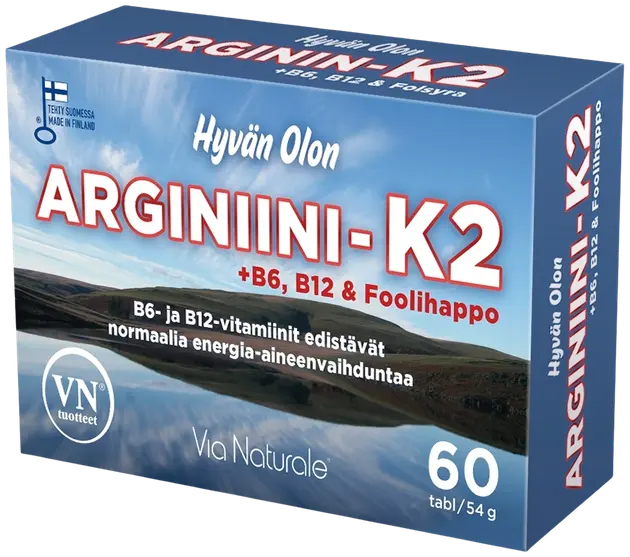 Via Naturale Hyvän Olon Arginiini-K2 60 Tabl | Sokos Verkkokauppa