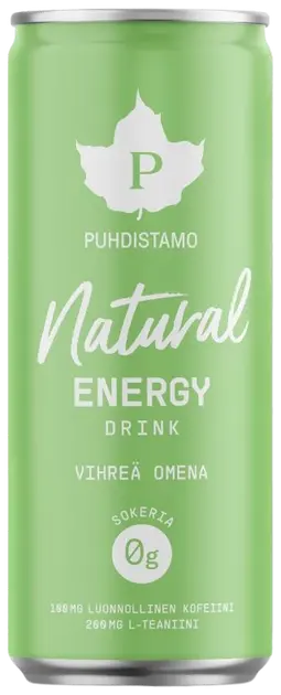 Puhdistamo Natural Energy Drink - Vihreä omena 330 ml | Sokos verkkokauppa
