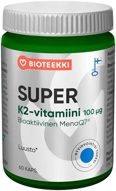 Bioteekin Super K2-vitamiini 60 kaps. | Sokos verkkokauppa