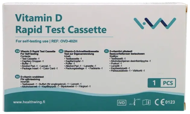 D-vitamiini Pikatesti Itsesuoritettavaan Testaukseen | Sokos Verkkokauppa