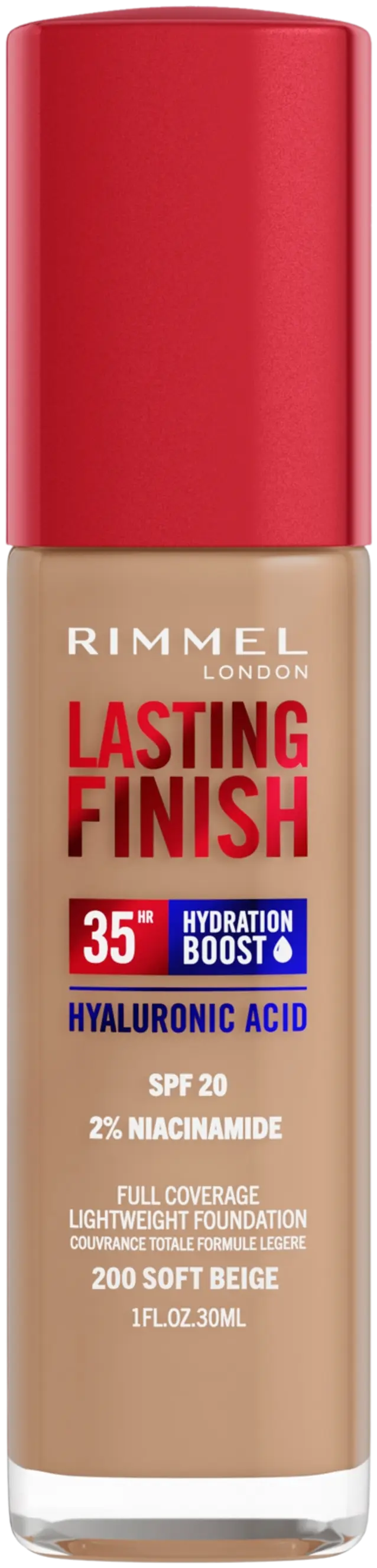 Rimmel Lasting Finish 35H Foundation meikkivoide 30ml, 010 Rose Ivory
