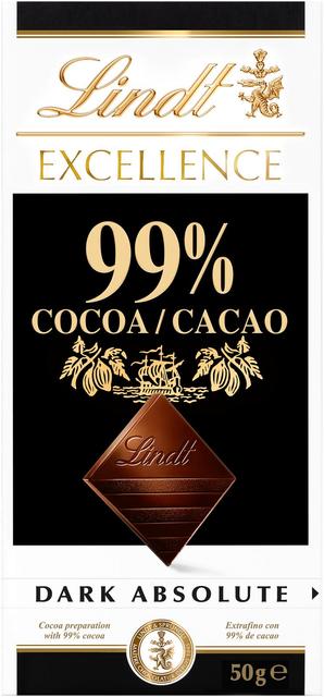 Lindt Excellence 99% tumma suklaalevy 50g