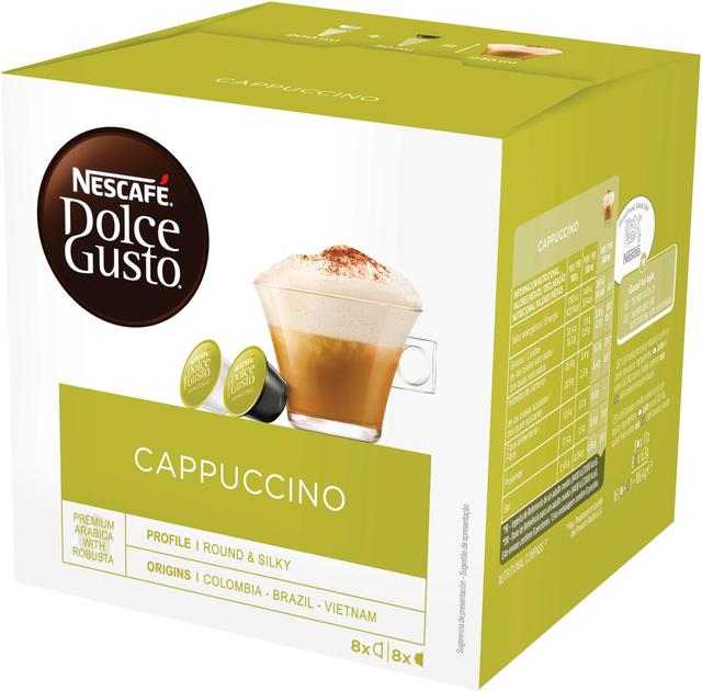 Nescafé Dolce Gusto 16kaps/186,4g Cappuccino maitokahvikapseli