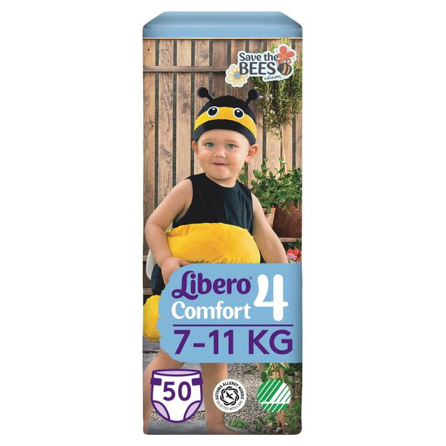 LIBERO Comfort teippivaippa koko 4, 50 kpl, 7-11kg