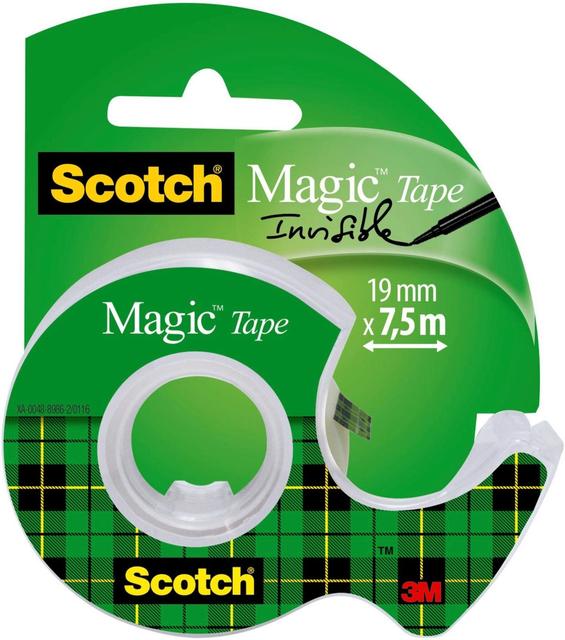 Scotch magic -teippi, 1 rla 19 mm x 7.5 m + 1 minikatkaisija