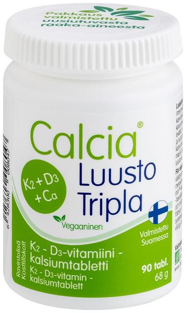 Calcia Luusto Tripla K2 - D3-vitamiini - kalsiumtabletti 90 tabl.