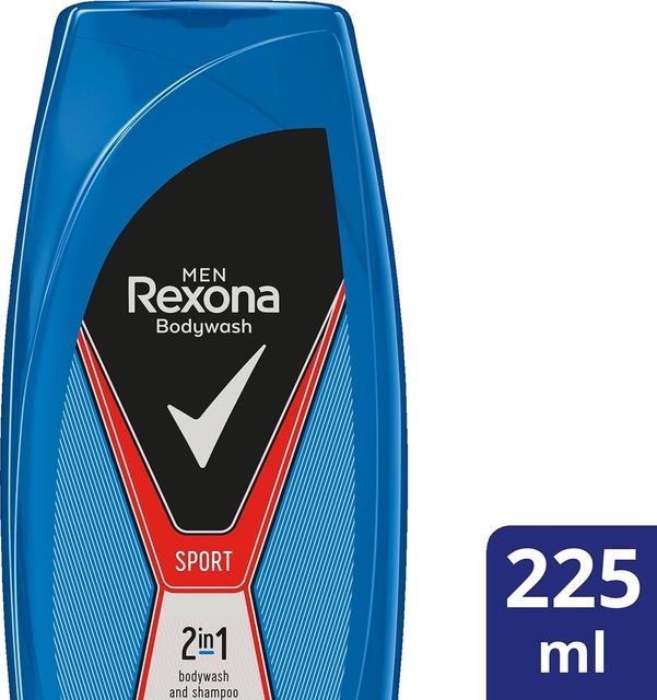 Rexona Men Sport Suihkusaippua  2-in-1-koostumus   225 ml