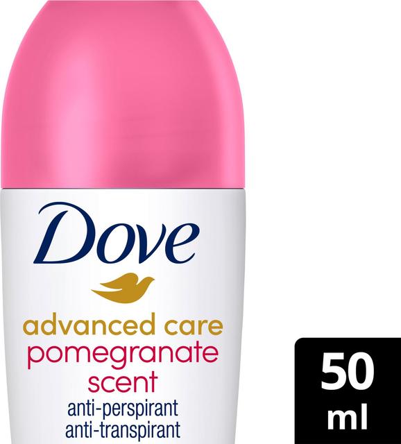 Dove 72h Advanced Care Pomegranate Antiperspirantti Deodorantti Roll-on mukana kosteusvoide 50 ml