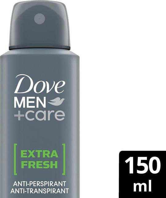 Dove Men+Care 48h Extra Fresh Antiperspirantti Deodorantti Spray mukana kosteusvoide 150 ml