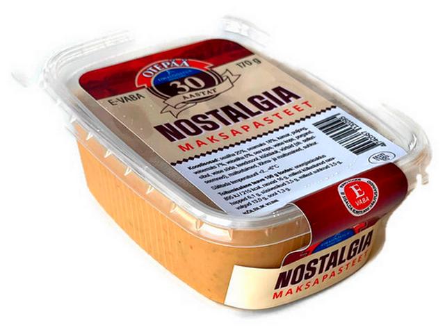 Nostalgia maksapasteet E-vaba 170 g