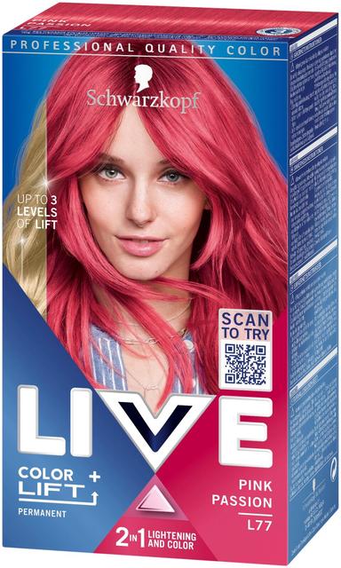 Schwarzkopf LIVE L77 Pink Passion hiusväri