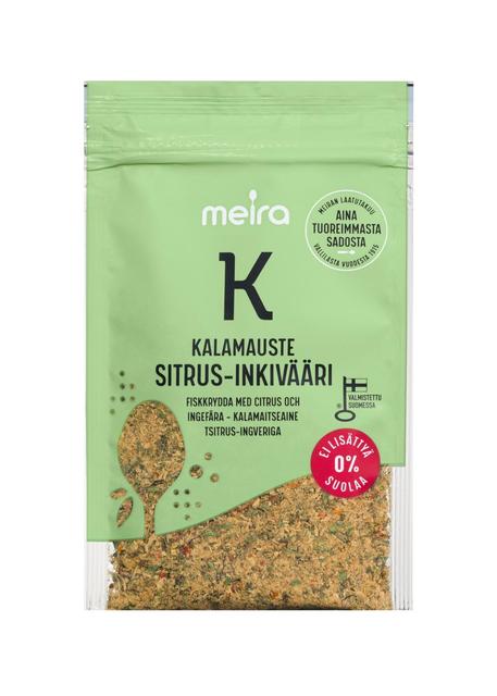 Meira Kalamauste sitrus-inkivääri ei lisättyä suolaa 25g