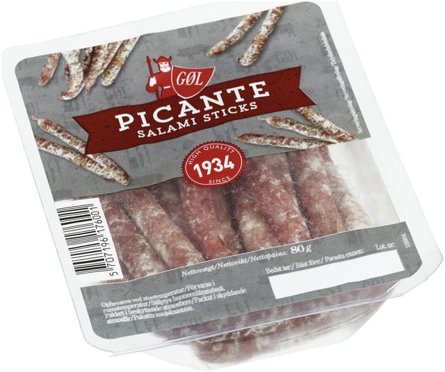 Gøl Picante salami sticks 80g