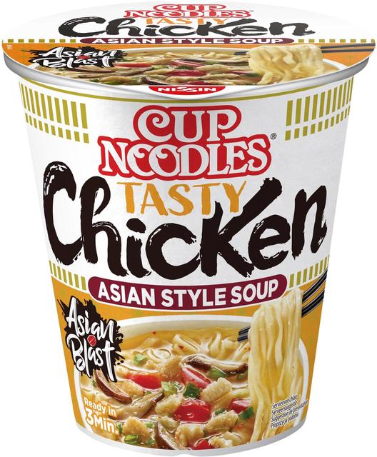 Nissin Cup Noodles Tasty Chicken pikanuudelikeitto 63g