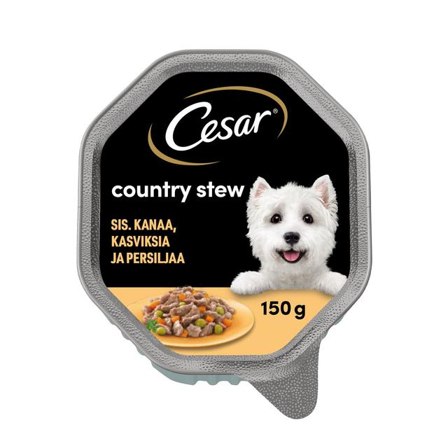 Cesar Country Stew sis. Kanaa, Kasviksia ja Persilijaa kastikkeessa (150 g)