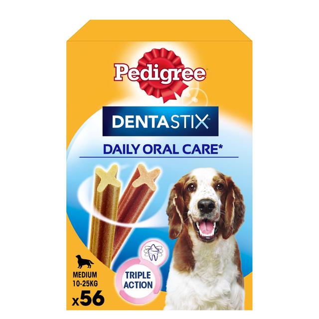 Pedigree Dentastix - Päivittäinen hammasherkku keskikokoisille koirille (10-25kg) - 56 kpl