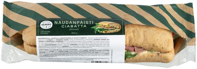 Herkku naudanpaisticiabatta 260 g