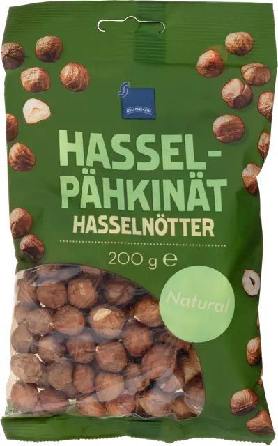 Rainbow 200g hasselpähkinät natural