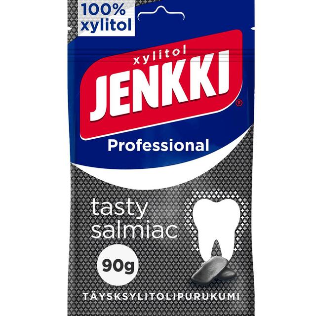 Jenkki Professional Tasty Salmiac +Fluoridi ksylitolipurukumi 90g