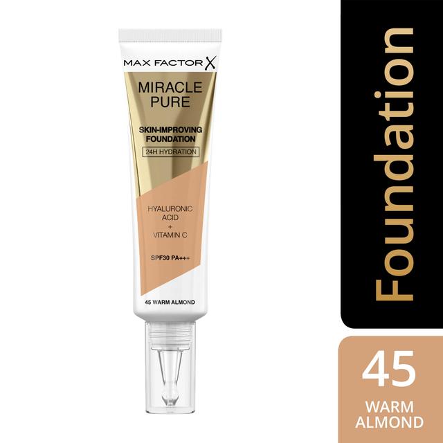 Max Factor Miracle Pure Foundation 30 ml 45 Warm Almond