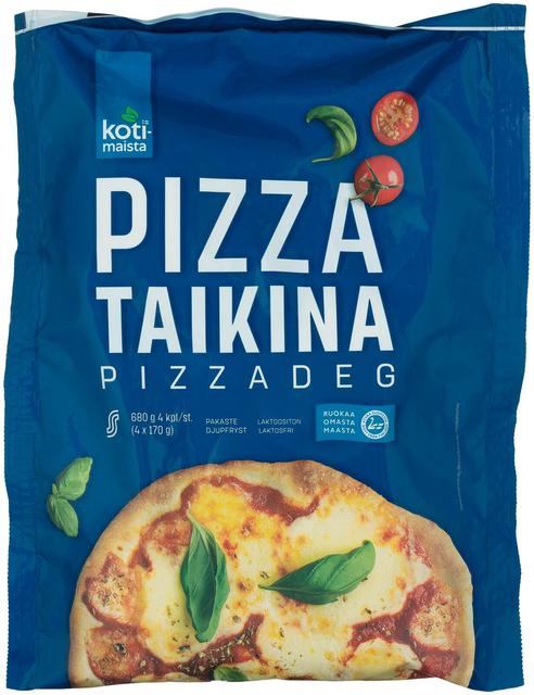 Kotimaista Pizzataikina 4kpl 680g, raakapakaste