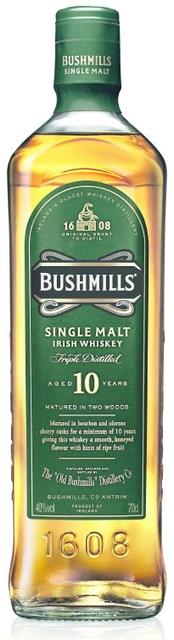 Bushmills 10YO Irish Whisky 40%vol 700ml Karbis