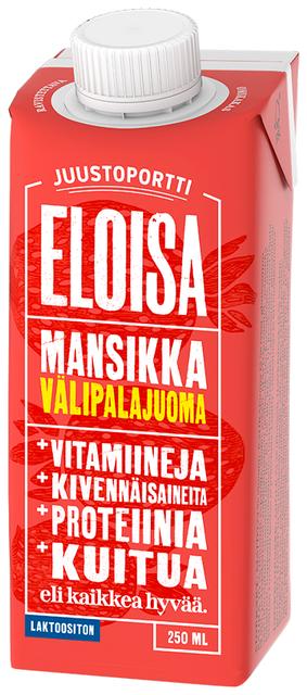 Juustoportti Eloisa välipalajuoma 250 ml mansikka laktoositon, gluteeniton