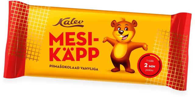 Mesikäpp piimašokolaad vahvliga 100g