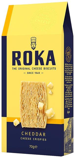 ROKA Cheddar rapea suolakeksi 70 g