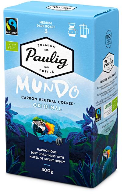 Paulig Mundo Luomu kahvi suodatinjauhatus 500g