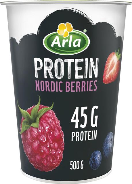 Arla Protein Nordic Berries rahka 500 g laktoositon