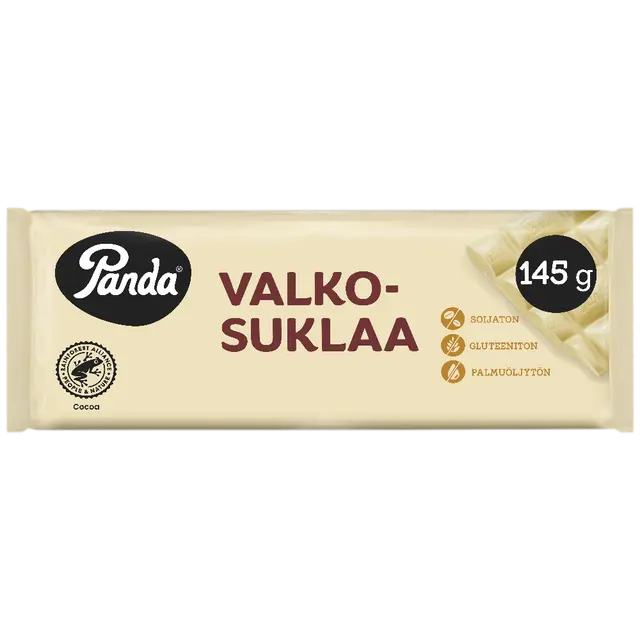 Panda valkosuklaalevy 145g