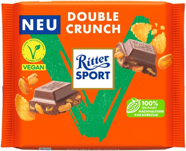 Ritter Sport  Double Crunch Vegaanisuklaa 100g