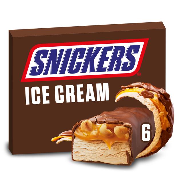 Snickers jäätelöpatukat 6-pack 273,6g/301,8ml