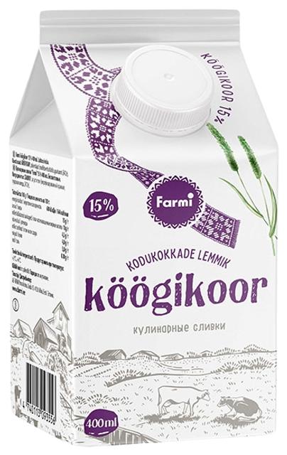 Köögikoor 15%, laktoosivaba 400 ml