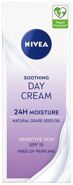 NIVEA 50ml Soothing Day Cream SK15 -päivävoide