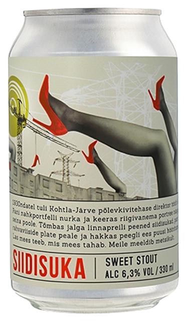 Purtse Siidisuka Sweet Stout õlu 6,3%vol 330ml