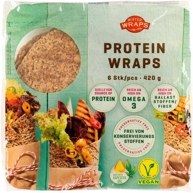 Mr. Wraps Proteiinitortilla 6kpl 420g