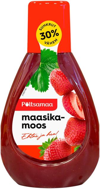 Põltsamaa maasikamoos pudelis 390g