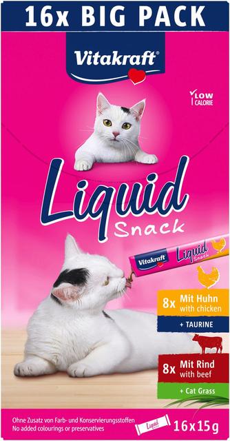 Vitakraft Liquid snack nestemäinen makupala valikoima 16x15g