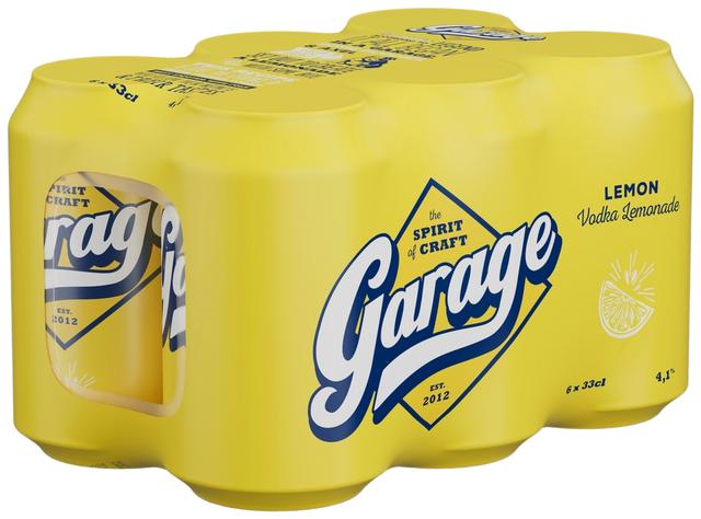 6-pack Garage Vodka Lemonade 4,1% 0,33 L tlk