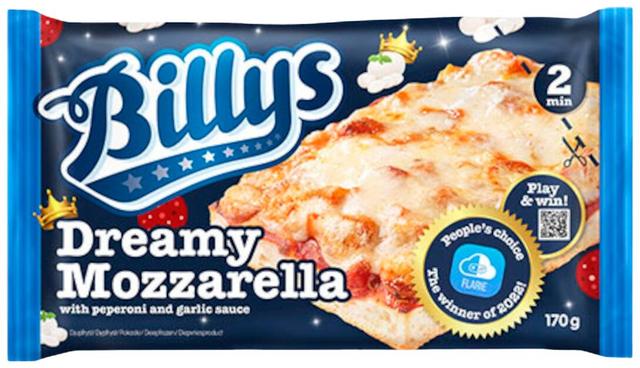Billys Pan Pizza Dreamy Mozzarella 170g