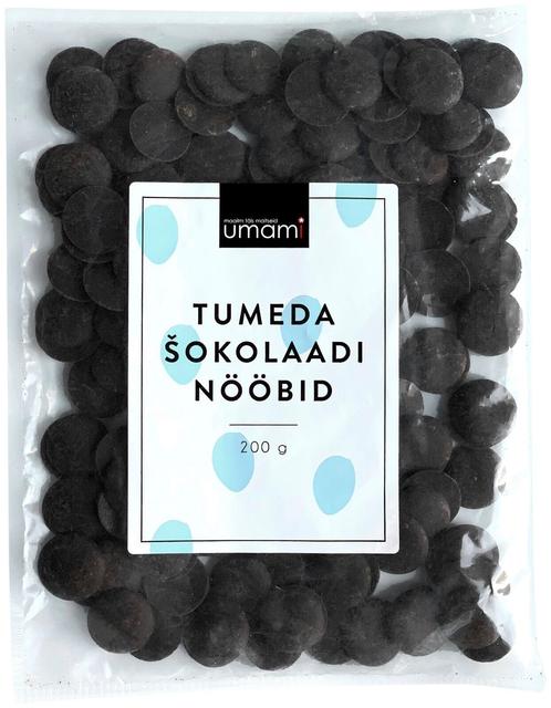 Tumeda šokolaadi nööbid 200 g